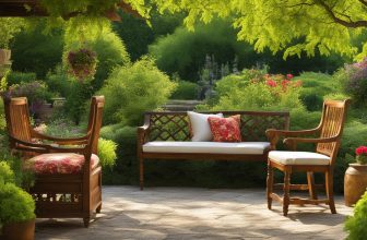 Antike Holzmöbel für den Garten