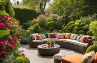 Auswahl von Sitzkissen für den Garten