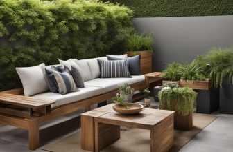 Clevere Lösungen für kleine Außenbereiche mit Holzmöbeln