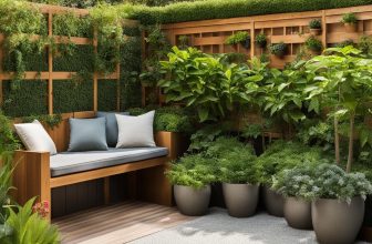 Clevere Lösungen für kleine Gärten mit Holzmöbeln
