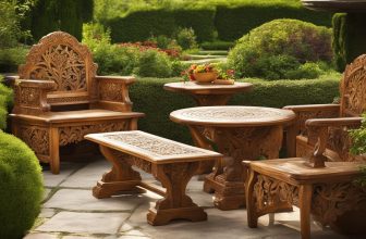 Die Kunst der Holzschnitzerei in Gartenmöbeln