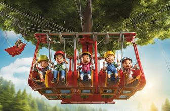 Doppelschaukeln mit Seilbahn: Action und Bewegung