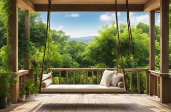 Doppelschaukeln mit Veranda: Entspannung im Freien