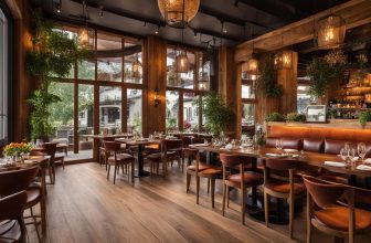 Echtholzoptik-Sockelleisten in Restaurants und Cafés: Atmosphäre schaffen