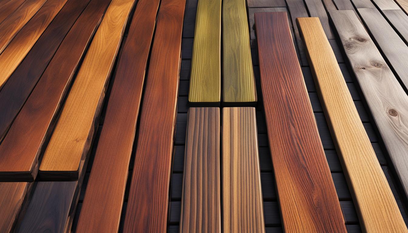 Farboptionen für Holz-Terrassendielen: Natürliche oder gebeizte Oberflächen