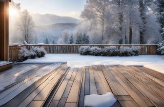 Frostbeständige Holz Terrassenfliesen: Wintertauglichkeit