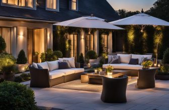 Gartenmöbel beleuchten mit Stil