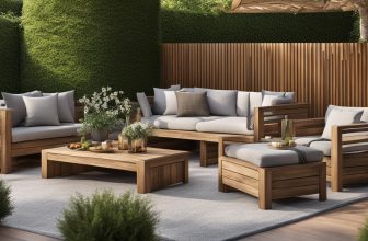 Gartenmöbel und Holz Terrassenfliesen: Stilvolles Outdoor-Living