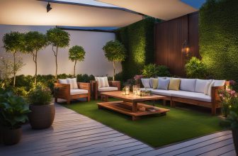 Gartenmöbelbeleuchtung aus Holz