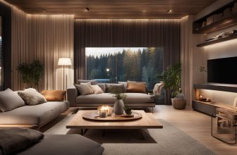 Gemütliches Ambiente mit skandinavischem Holz