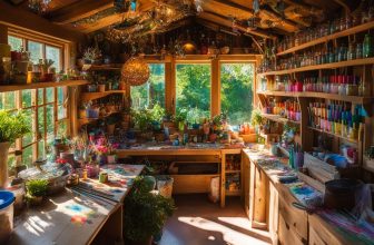 Gerätehaus als Hobbyraum: Kreativität und Basteln im Garten