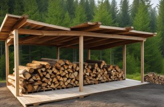 Gerätehaus als Holzunterstand: Lagerung von Brennholz