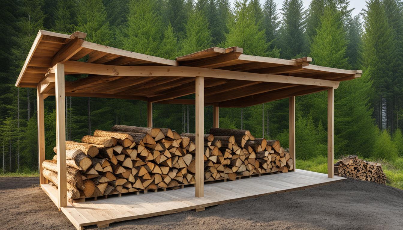 Gerätehaus als Holzunterstand: Lagerung von Brennholz