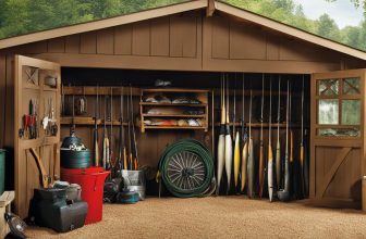 Gerätehaus für Angelzubehör: Ausrüstung für Angler aufbewahren
