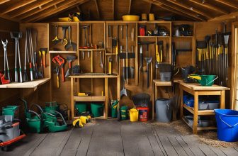 Gerätehauspflege: Reinigung und Instandhaltung