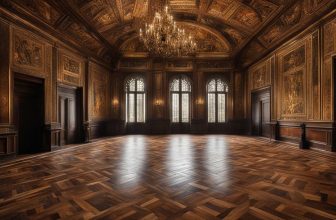Historische Gebäude mit Parkett: Erhaltung des Erbes