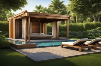 Holz-Cabanas: Luxuriöse Rückzugsorte am Pool