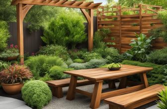 Holz-Gartendekoration: Natürliche Akzente im Außenbereich