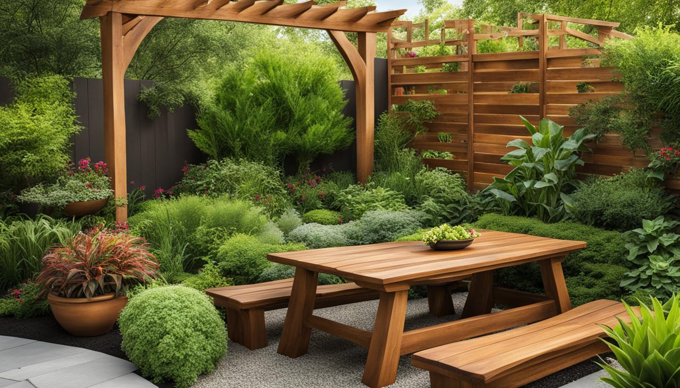 Holz-Gartendekoration: Natürliche Akzente im Außenbereich