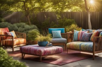 Holz-Gartenmöbel-Bezugsstoffe: Auswahl von Polsterstoffen