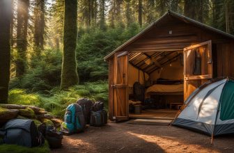 Holz Gerätehäuser Lagerung von Zelten und Outdoor-Ausrüstung
