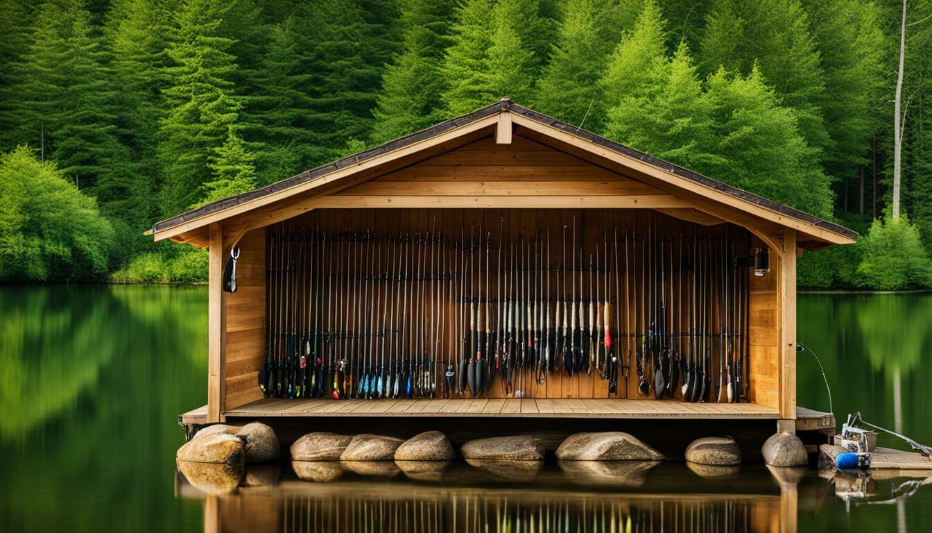 Holz Gerätehäuser für Angelzubehör: Ausrüstung für Angler aufbewahren
