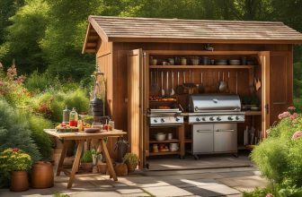 Holz Gerätehäuser für Grillzubehör: Grillen und Barbecue im Freien