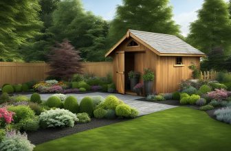 Holz Gerätehäuser und Gartengestaltung: Harmonische Integration