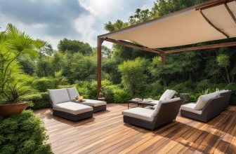 Holz-Terrassendielen und Sonnenliegen: Entspannung im Freien