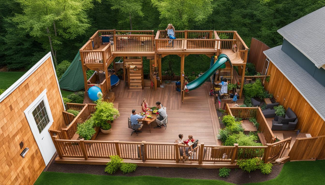 Holz-Terrassendielen und Spielgeräte: Spaß für die ganze Familie