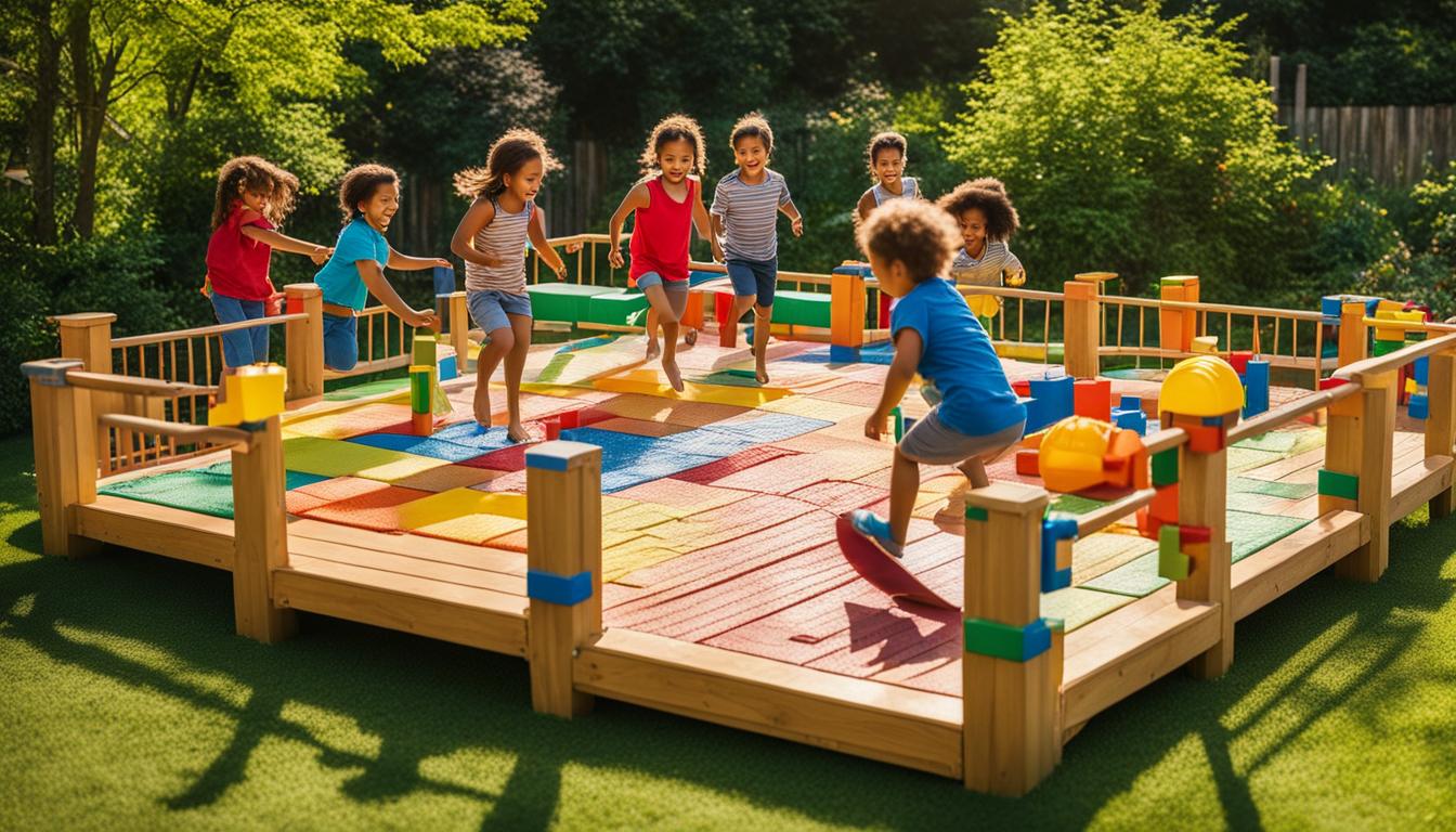Holz Terrassenfliesen und Spielbereiche: Spaß für Kinder