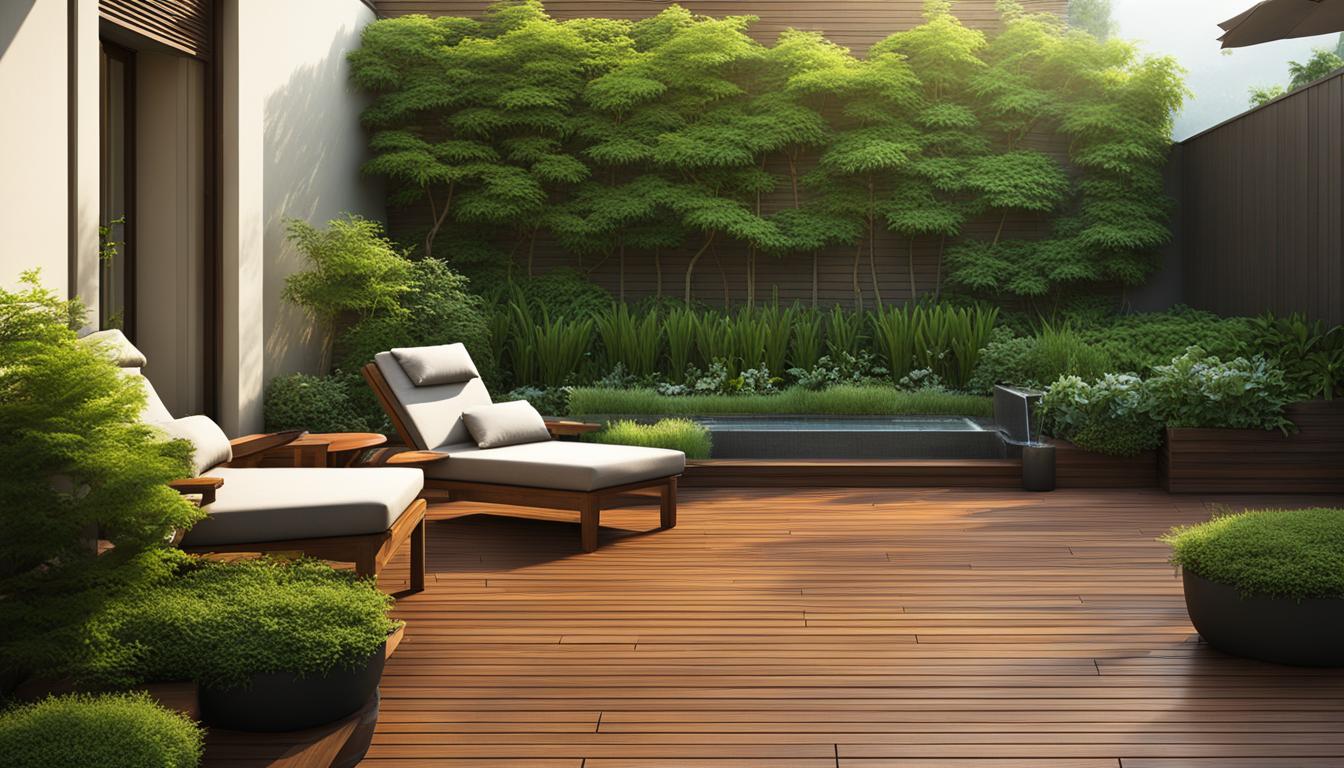 Holz Terrassenfliesen und Wellnessbereiche: Entspannung im Freien