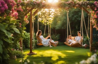 Holzdoppelschaukeln: Natürlicher Charme im Garten