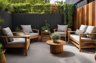 Holzgartenmöbel für kleine Gärten optimieren