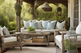 Holzgartenmöbel im Shabby-Chic-Stil