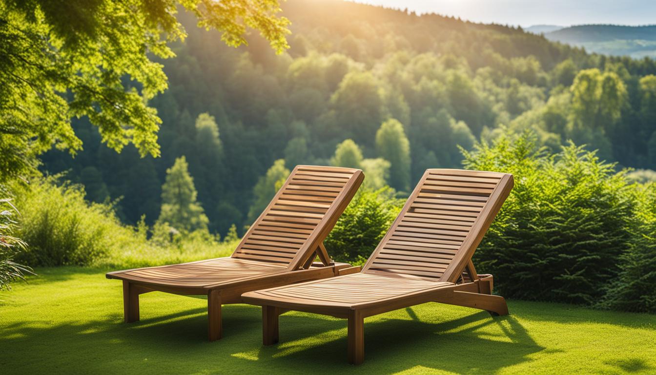 Holzliegen: Entspannung und Sonnenbaden im Freien