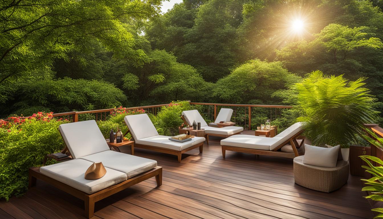 Holzliegen im Garten: Entspannung und Sonnenbaden