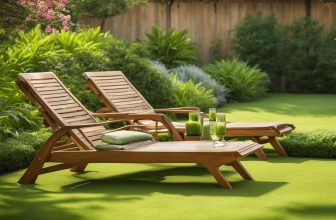 Holzliegen im Garten: Entspannung und Sonnenbaden