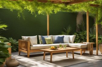 Holzmöbel für entspanntes Sitzen im Garten