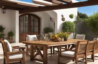 Holzmöbel im spanischen Stil für den Outdoor-Bereich