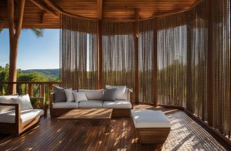 Holzperlenvorhänge: Dekorative Elemente für den Außenbereich