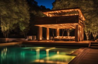 Holzpool-Beleuchtung: Stimmungsvolle Illumination