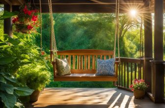Holzschaukeln mit Veranda: Entspannung im Freien