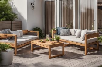 Klappbare Holzmöbel im Outdoor-Bereich