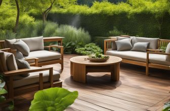 Komfortable Gartenmöbel aus Holz