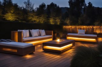 LED-Beleuchtung für Holzmöbel im Freien