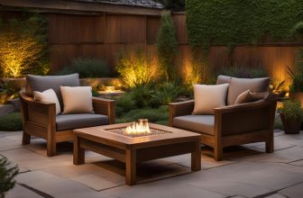 Lichtakzente für Holzgartenmöbel