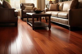 Mahagoni-Massivholzdielen naturbelassen: Luxuriöse Eleganz und Glanz