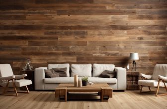 Massivholzdielen geölt und Wandgestaltung: Perfekte Kombination