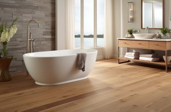 Massivholzdielen in Badezimmern: Natürliche Schönheit